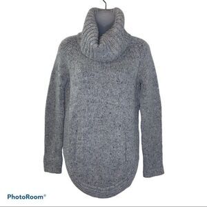 Cynthia Rowley Gray Knit Chunky Turtleneck Sweater Size X-Small
